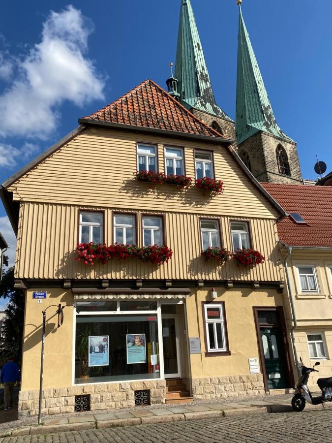 Appartamento Zum Mathildenbrunnen Quedlinburg Esterno foto