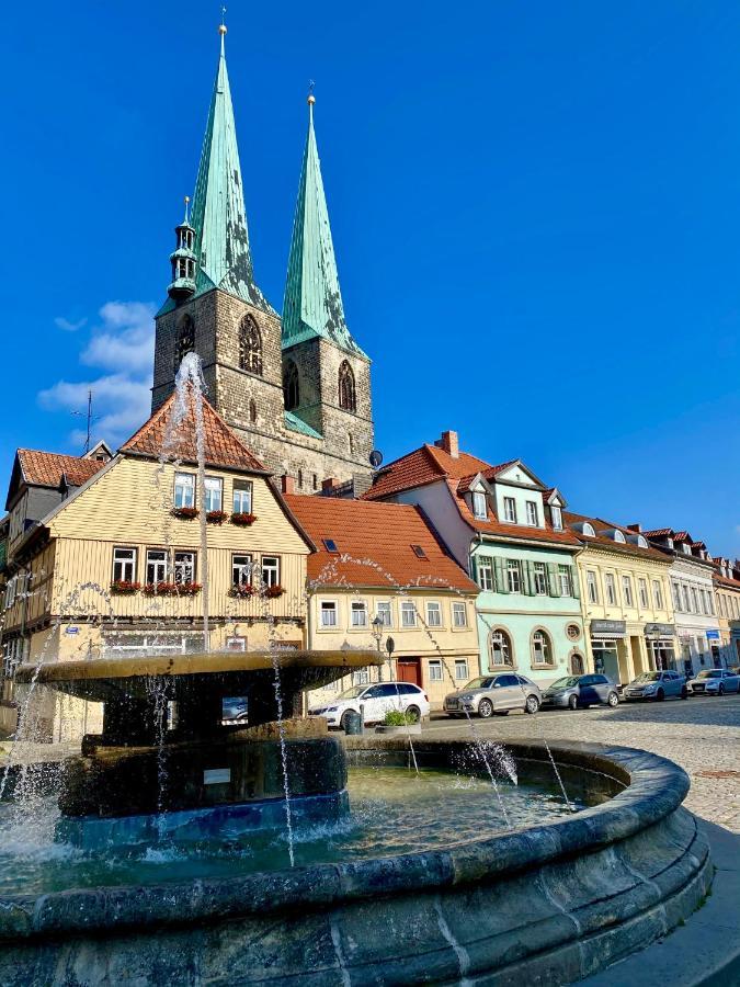 Appartamento Zum Mathildenbrunnen Quedlinburg Esterno foto